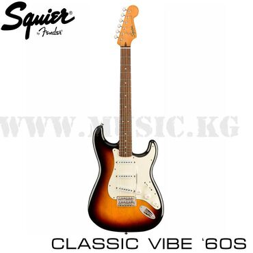 гитара гриф: Электрогитара Squier Classic Vibe Stratocaster 60s Sunburst Classic
