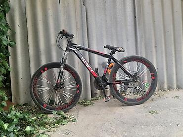 İdman velosipedləri: SAFT ST-300 dağ velosipedi - Çərçivə: yüngül alaşımlı, qara-qırmızı — 1