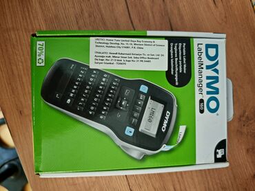 Xəritələr: DYMO LabelManager 160 etiket çap edən cihaz. Qara rəngdədir, rahat