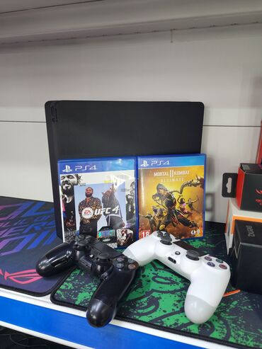 купить пс 5 слим: Sony Playstation slim комплект 2 джойстика 2 диска MK11, UFC4