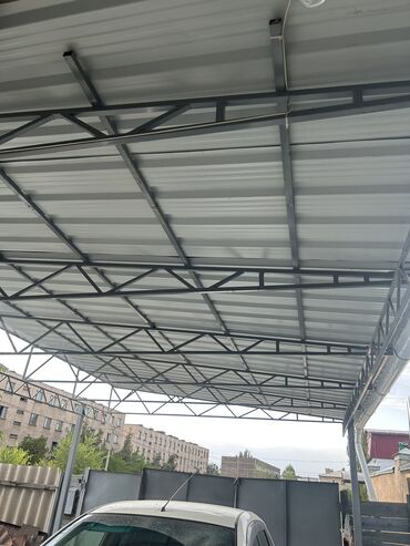 токмок ворота: Навес б/у, 5*7 м. Самовывоз