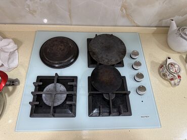 Микроволновки: Плита Комбинированная, Встраиваемая, 4 конфорки, Б/у