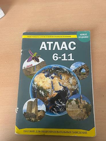 Атласы: Məhsul: “Atlas 6–11” – məktəblilər üçün coğrafiya atlası (rus dilində) — 1