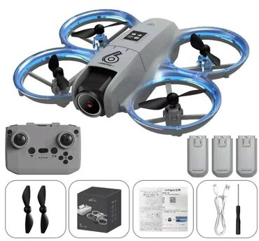 gps сигнализация: Дрон с камерой, 3 аккумулятора