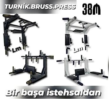 ağ canta: Turnik • Bruss • Press üçün 3‑ü 1‑də divara quraşdırılan trenajor - — 1