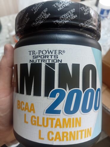 i̇dman qidası: Amino 2000 BCAA, L Glutamin, L Carnitin idman qidası. Əzələlərin