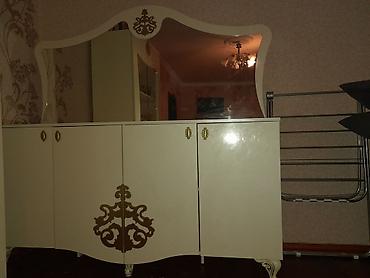 skaf ucuz: Klassik üslubda ağ rəngli bufet-güzgü dəsti - Üst hissədə iri — 2