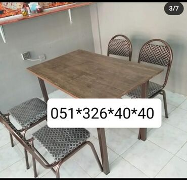 Masa və oturacaq dəstləri: Mətbəx üçün, Yeni, Açılan, Dördbucaq masa, 2 stul -da lalafo.az — 2 Masa və oturacaq dəstləri: Mətbəx üçün, Yeni, Açılan, Dördbucaq masa, 2 stul — 2