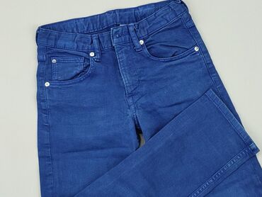 czarne jeansy z dziurami bershka: Джинси, H&M, 9 р., 128/134, стан - Хороший