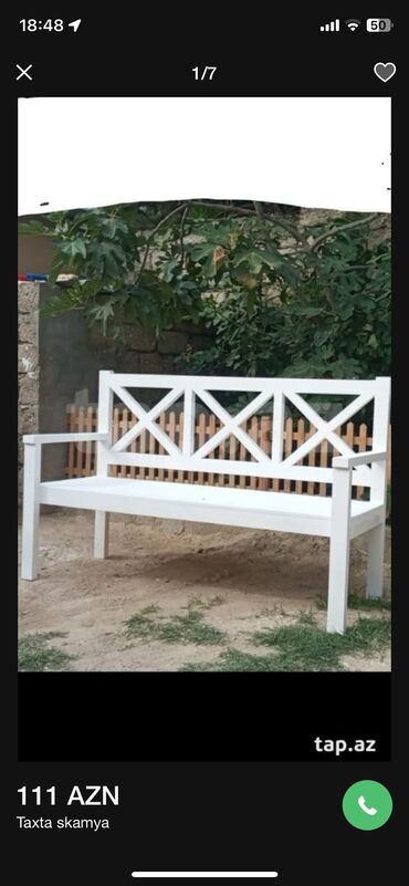 Digər ofis ləvazimatları: Taxta Skameyka. Sifarişlə hazırlanması. Dekorativ Taxta skamya — 5