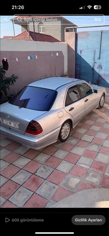 w202 suretler qutusu: Mercedes-Benz C 180: 1.8 l | 1997 il Sedan