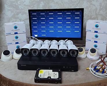eve kamera sistemi: Monitor 20 ekran dvr 32çıxışlı telefonla izləmə 10ədəd hd kamera 6 — 1