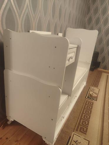 Uşaq mebeli: Uşaq çarpayısı – çevrilə bilən model - Rəng: ağ - Material — 1