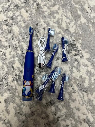 набор кистей: Детские электрические зубные щетки 🪥 В наборе usb зарядка + 8 насадок — 6