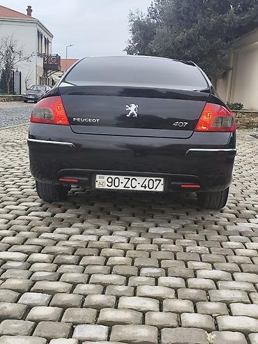 pejo 407: Peugeot 407 sedan – qara rəng, avtomatik transmissiya. Xarici: - Qara — 3