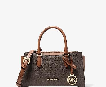 fendi cantalar: Michael Kors “MK” loqolu çiyin/əl çantası - Model: Satchel tipli — 1
