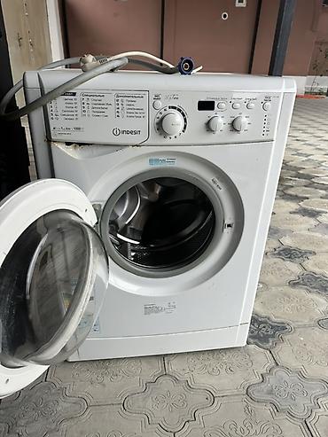 işlənmiş soyuducu ucuz: Paltaryuyan maşın Indesit, 6 kq, Təmirə ehtiyacı var, Avtomat, Qurutma var — 2