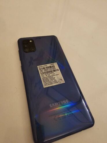 samsung tab a7 qiymeti: Samsung Galaxy A31, 64 ГБ, цвет - Синий, Отпечаток пальца