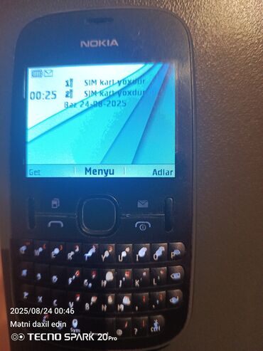 Qaşıqlar: Nokia 1.3, rəng - Qara, Düyməli