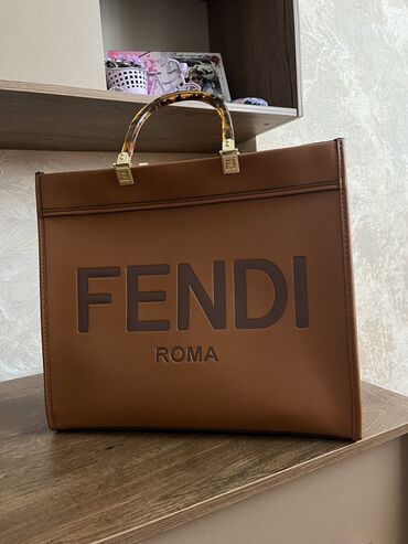 bel cantası: A klass Fendi sumka, cemi 1defe istifade olunub, iri sumka seven