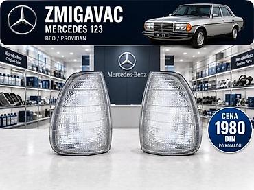 Migavci: MERCEDES 123 ZMIGAVAC ZUTI I BELI | Zmigavac mercedes 123 je nov — 2