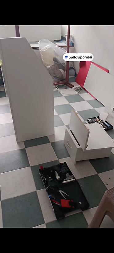 ormar jednokrilni: -Pult se izradjuje se od Univera debljine 18mm u beloj boji — 5