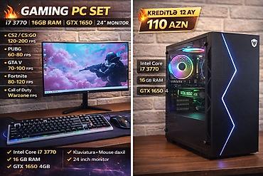 noutbuklar kreditle: Kreditle adinizda gecikme olmamali.Yas 20 den yuxari olmali.Gaming PC — 1