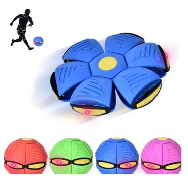 развивающие игрушки для детей 3 лет: Светодиодный Мяч трансформер Cool Ball UFO для игр на открытом воздухе