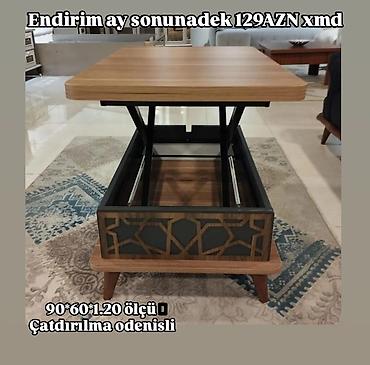 misar frez: Düz masa, Transformer, Təkərsiz, MDF, Zəmanətsiz — 7