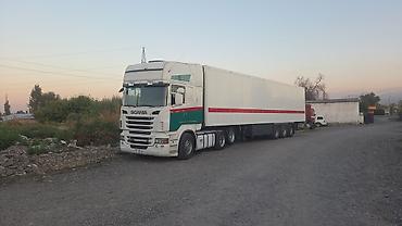 хово шторка: Грузовой автопоезд Scania с полуприцепом-рефрижератором - Тягач — 1