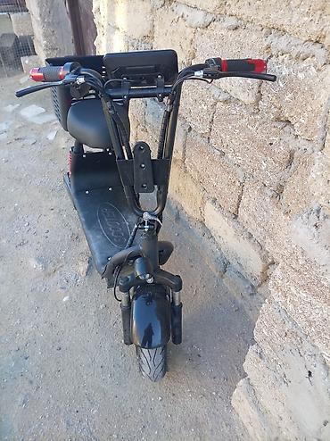 Elektrik nəqliyyatı: Elektrik skuter – oturacaqlı, səbətli model Surəti 35 100 kilo — 3