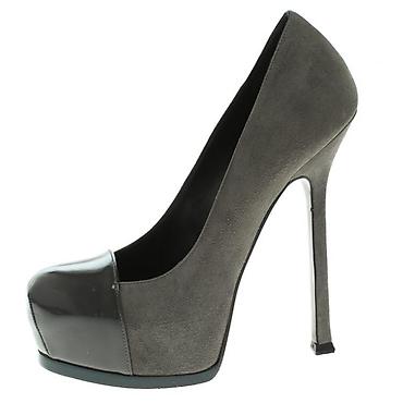 Tuflilər: Tuflilər, YSL, Ölçü: 39, rəng - Boz, İşlənmiş — 2