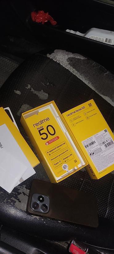 techno camon: Realme Note 50, Б/у, 64 ГБ, цвет - Серый, 2 SIM — 1