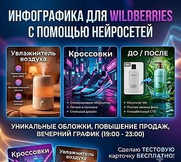 Инфографика и креативы для маркетплейсов с помощью нейросетей Что