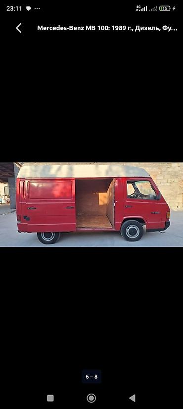 krone sd: Mercedes-Benz MB 100 (1989), дизель, фургон. - Кузов — 1