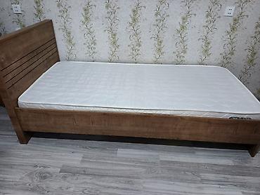yataq ortuleri: Tək nəfərlik taxta çarpayı – taxta lamelli əsaslı - Ölçü: tək — 1