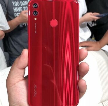bərdə telefon: Honor 8X, 64 GB, rəng - Qırmızı, Barmaq izi, İki sim kartlı, Face ID