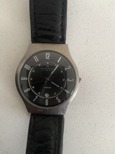 ремни на эпл вотч: Классические часы часы, Skagen, Титан, Дания, Водонепроницаемые, Унисекс, Б/у