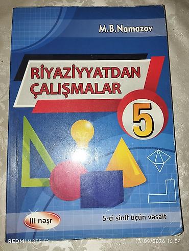 5-ci sinif Riyaziyyatdan Çalışmalar (M. Namazov) Nəşr ili: 2021 lalafo.az -da 5-ci sinif Riyaziyyatdan Çalışmalar (M. Namazov) Nəşr ili: 2021