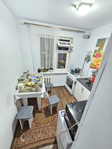 как купить квартиру в бишкеке: 2 бөлмө, 44 кв. м, 104-серия, 4 кабат, Эски ремонт