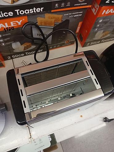 800w: Тостер HALEY HY-9603, 2 ломтика - Две широкие прорези для тостов — 2