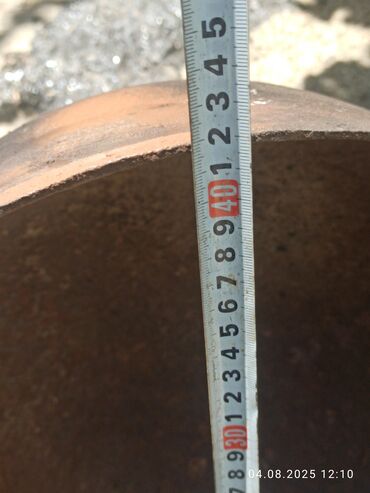 Aş qazanı: İşlənmiş, Aş qazanı, rəng - Boz, Çuqun, 30 sm, SSRİ — 6