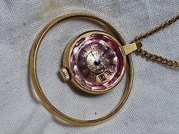 Другие ювелирные изделия: Ссср позолота. подвеска-часы на цепочке. ' ЧАЙКА' МЕХАНИКА. Часы и — 1