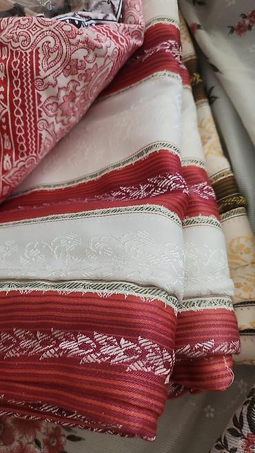 masla parça: Zolaqlı dekorativ parça dəsti - Material: sıx toxunmuş, atlas — 1