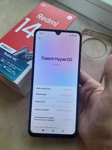 telofonlar: Redmi 14C, 128 GB, rəng - Qara, İki sim kartlı — 1