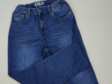 czarne woskowane spodnie: Jeans, Cool Club, 16 years, 176, condition - Perfect