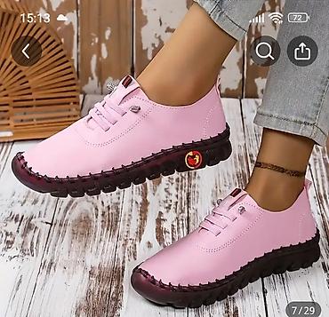 Мокасины и лоферы: Лёгкие женские макасины/кроссовки - Цвет: розовый - Верх: мягкий — 1