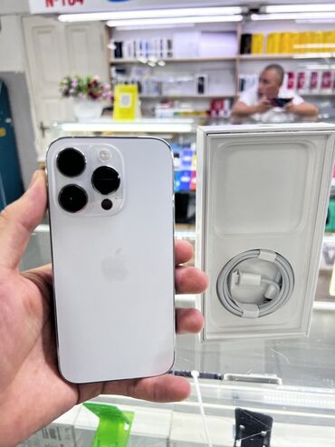 оригинальные аирподсы 1: IPhone 14 Pro, 256 ГБ, Серебристый, Коробка, В рассрочку, 87 %
