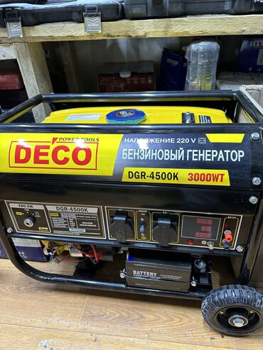 Генераторы: Генератор 3квт бензиновый DECO Оригинал 100% — 10