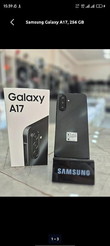 galaxy a: Samsung Galaxy A17, 256 GB, rəng - Qara, Zəmanət — 3